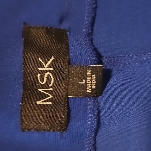 MSK Royal Blue Cold Shoulder Dress - Picture 5 of 6